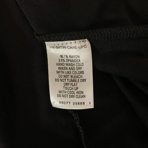 Black Jersey Knit Cross Back Dress Size Small - Picture 10 of 11